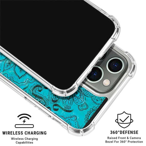 Blue Zen Ginseng iPhone 16 Pro Clear Case
